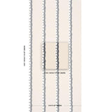 Schumacher Rousseau Stripe Noir & Cream Wallpaper