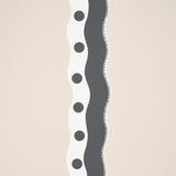 Schumacher Rousseau Stripe Noir & Cream Wallpaper