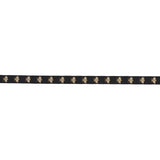 Schumacher Hubert'S Bees Tape Noir & Gold Trim