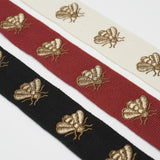 Schumacher Hubert'S Bees Tape Noir & Gold Trim