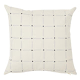 Schumacher Sky 22" x 22" Drifting Grid Pillow