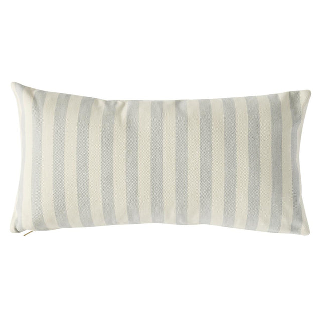 Schumacher Sky 24" x 12" Even Stripe I/O Pillow