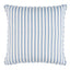 Schumacher Indigo 18" x 18" Birdie Ticking Stripe Pillow