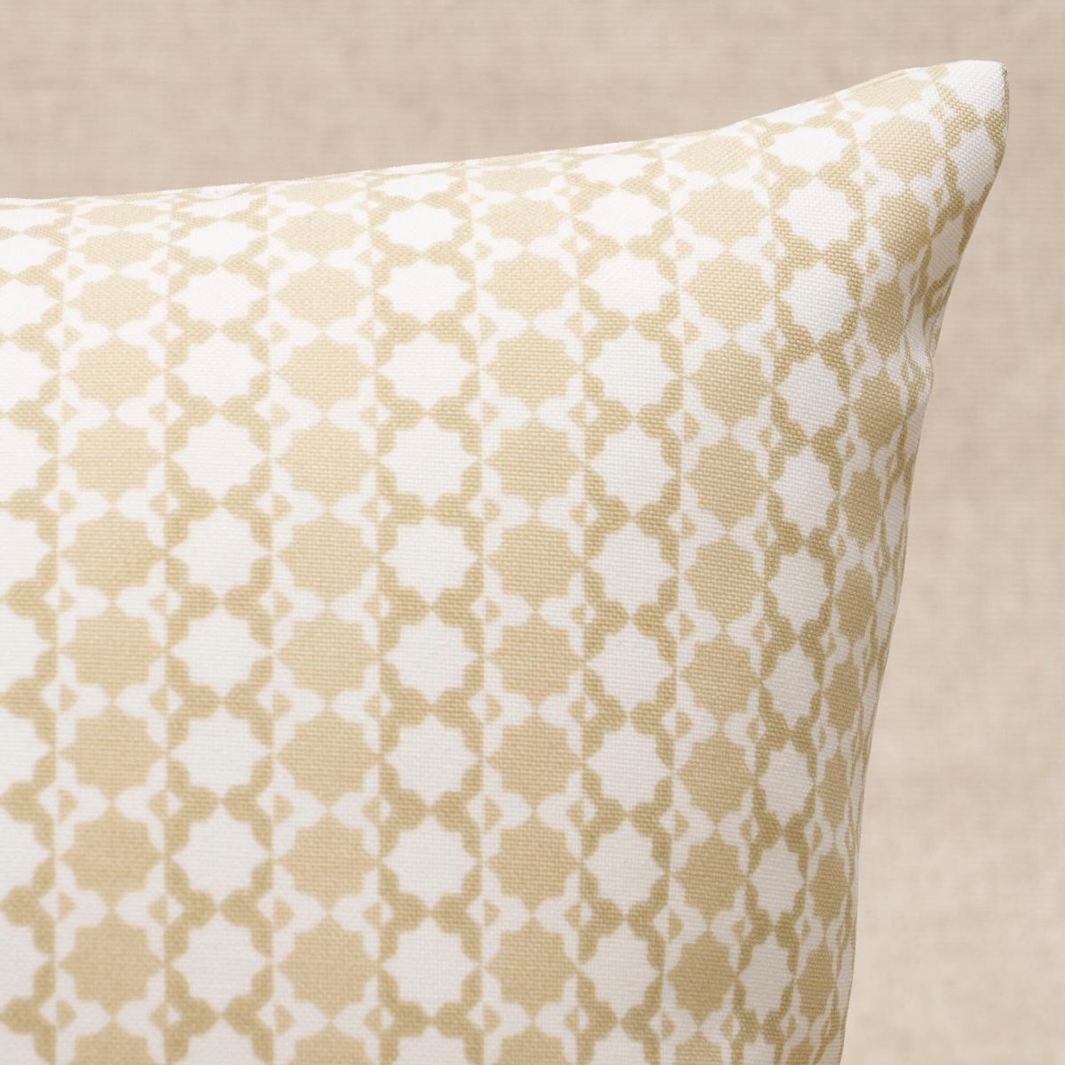 Schumacher Posy I/O Neutral 16" x 12" Pillow
