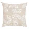 Schumacher Squiggles White 22" x 22" Pillow