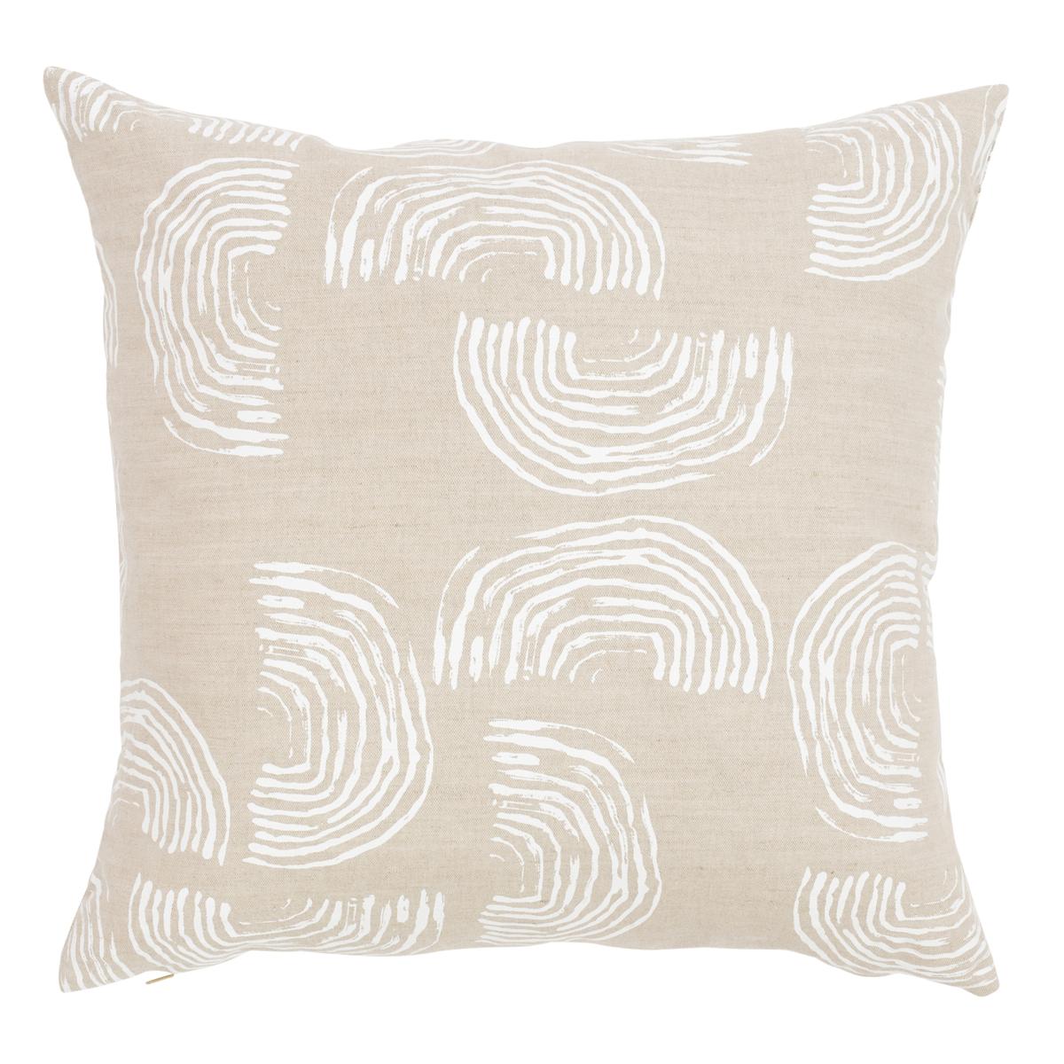 Schumacher Squiggles White 22" x 22" Pillow