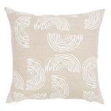 Schumacher Squiggles White 22" x 22" Pillow