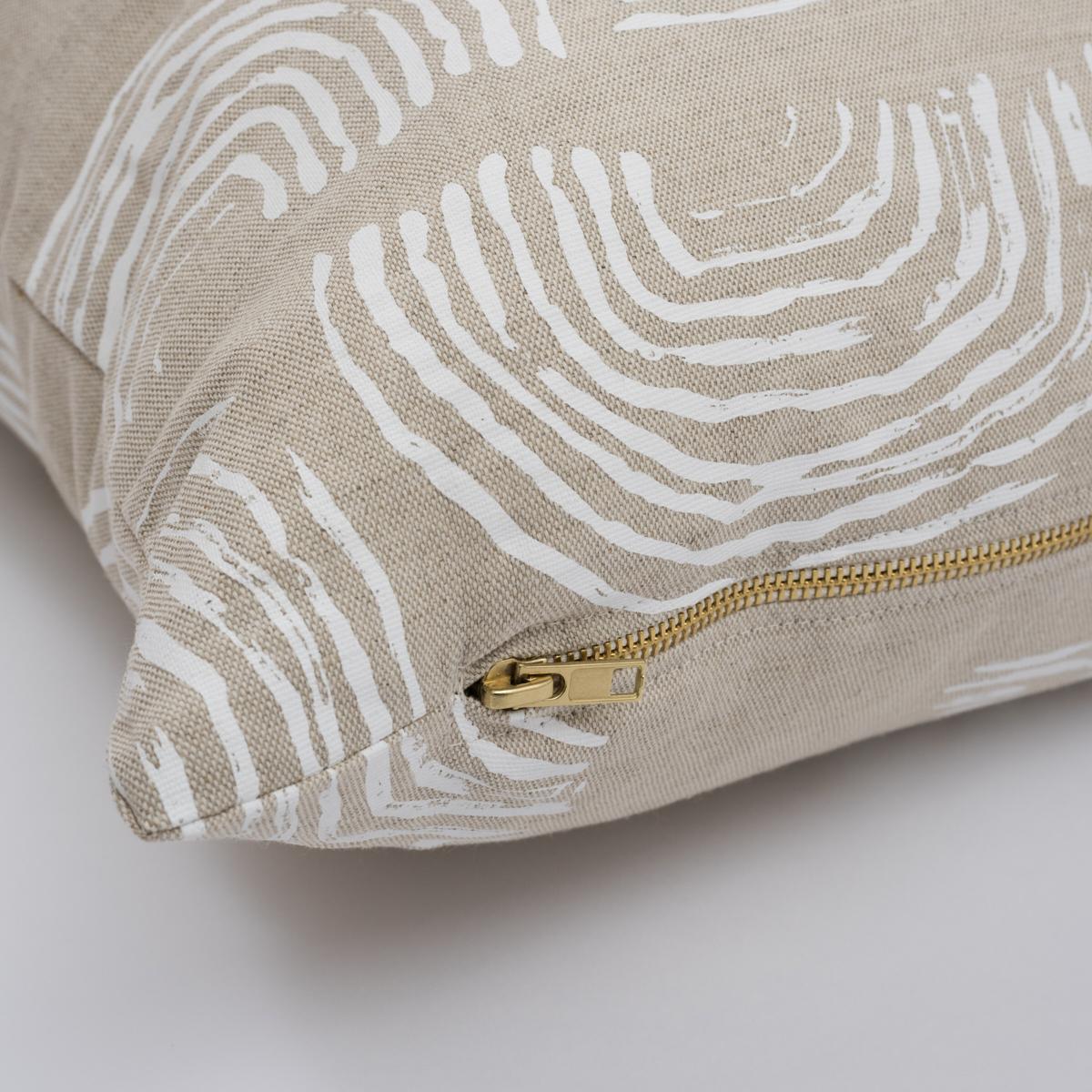 Schumacher Squiggles White 22" x 22" Pillow