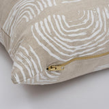 Schumacher Squiggles White 22" x 22" Pillow