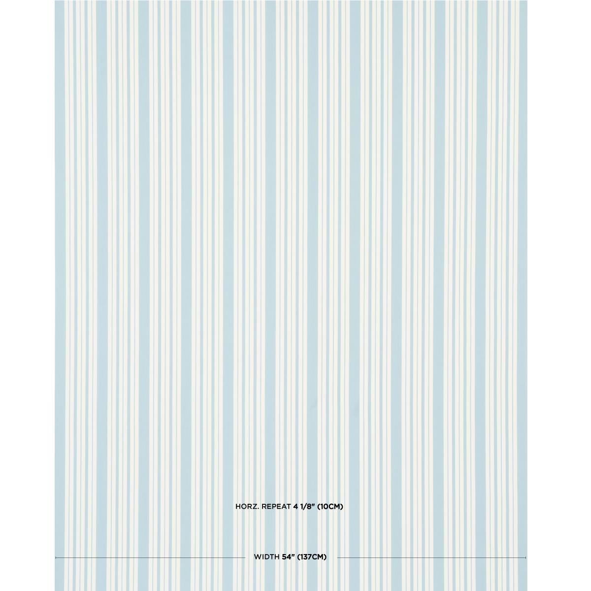 Schumacher Markie Stripe China Blue Fabric