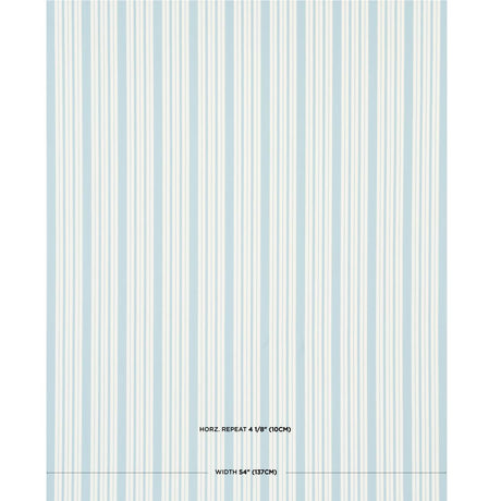 Schumacher Markie Stripe China Blue Fabric