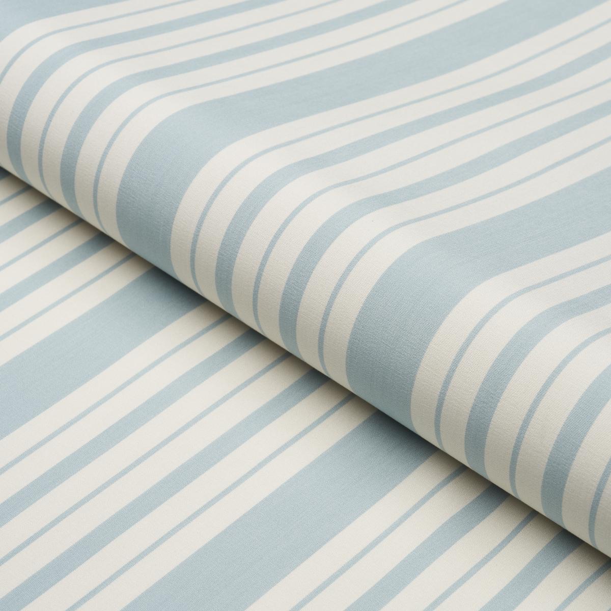 Schumacher Markie Stripe China Blue Fabric