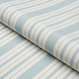 Schumacher Markie Stripe China Blue Fabric