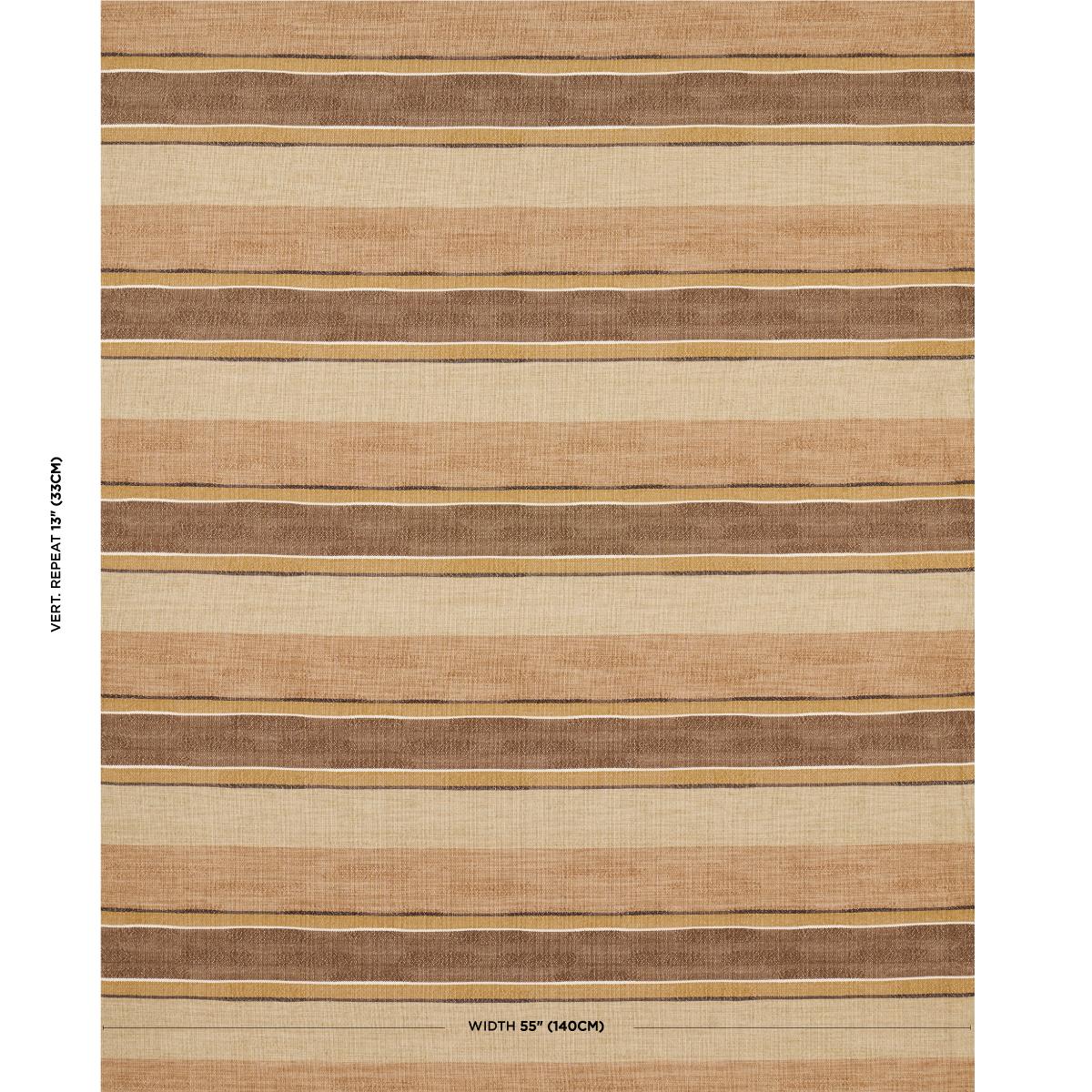 Schumacher Pikes Stripe Spice Fabric