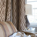Schumacher Pikes Stripe Spice Fabric