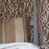 Schumacher Pikes Stripe Spice Fabric
