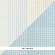 Schumacher Georgie Reversible Check China Blue Fabric