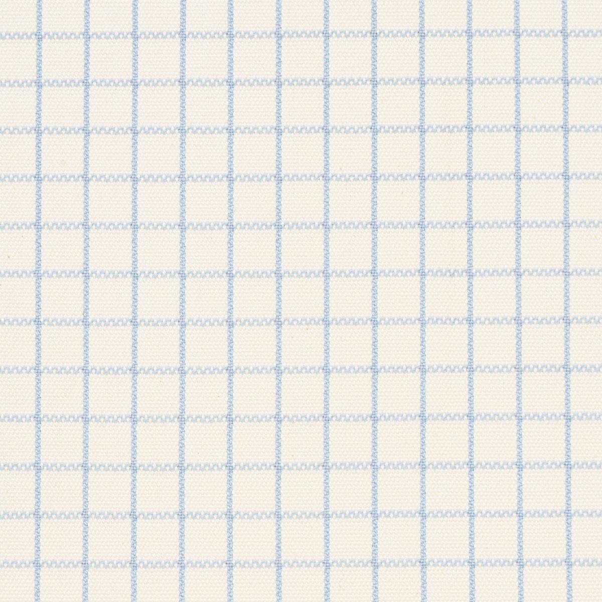 Schumacher Georgie Reversible Check China Blue Fabric