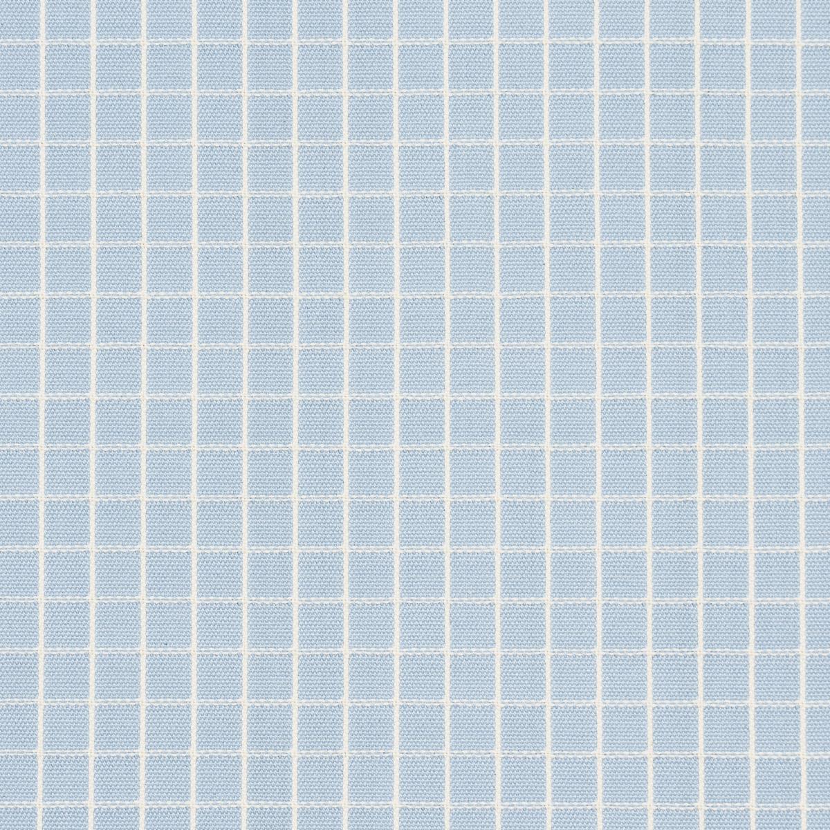 Schumacher Georgie Reversible Check China Blue Fabric