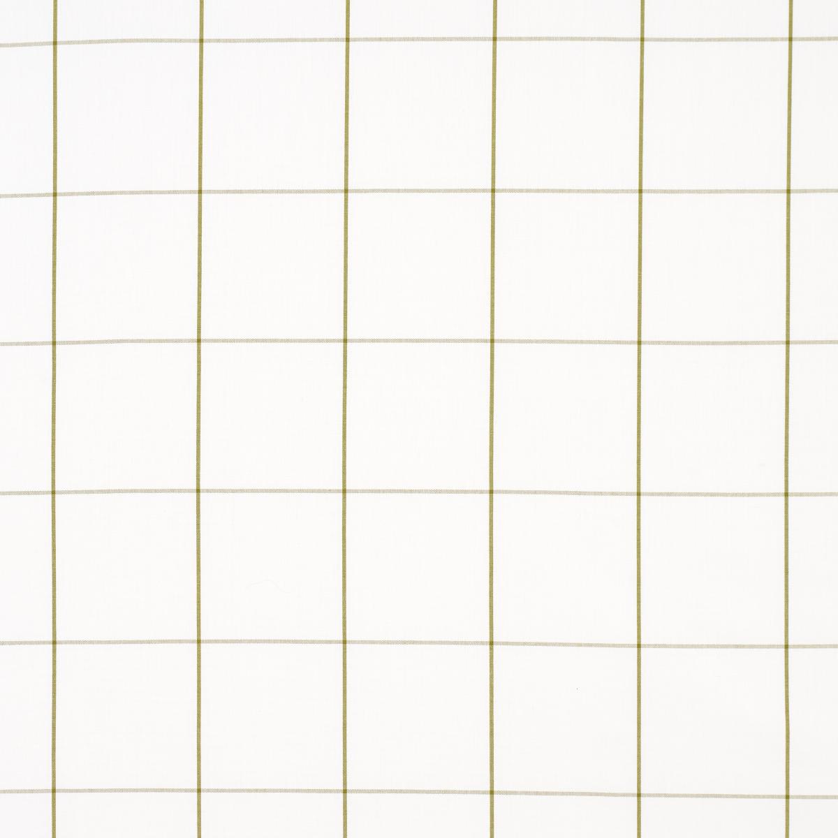 Schumacher Woodman Check Olive Fabric