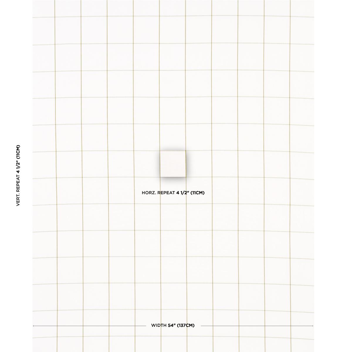 Schumacher Woodman Check Olive Fabric