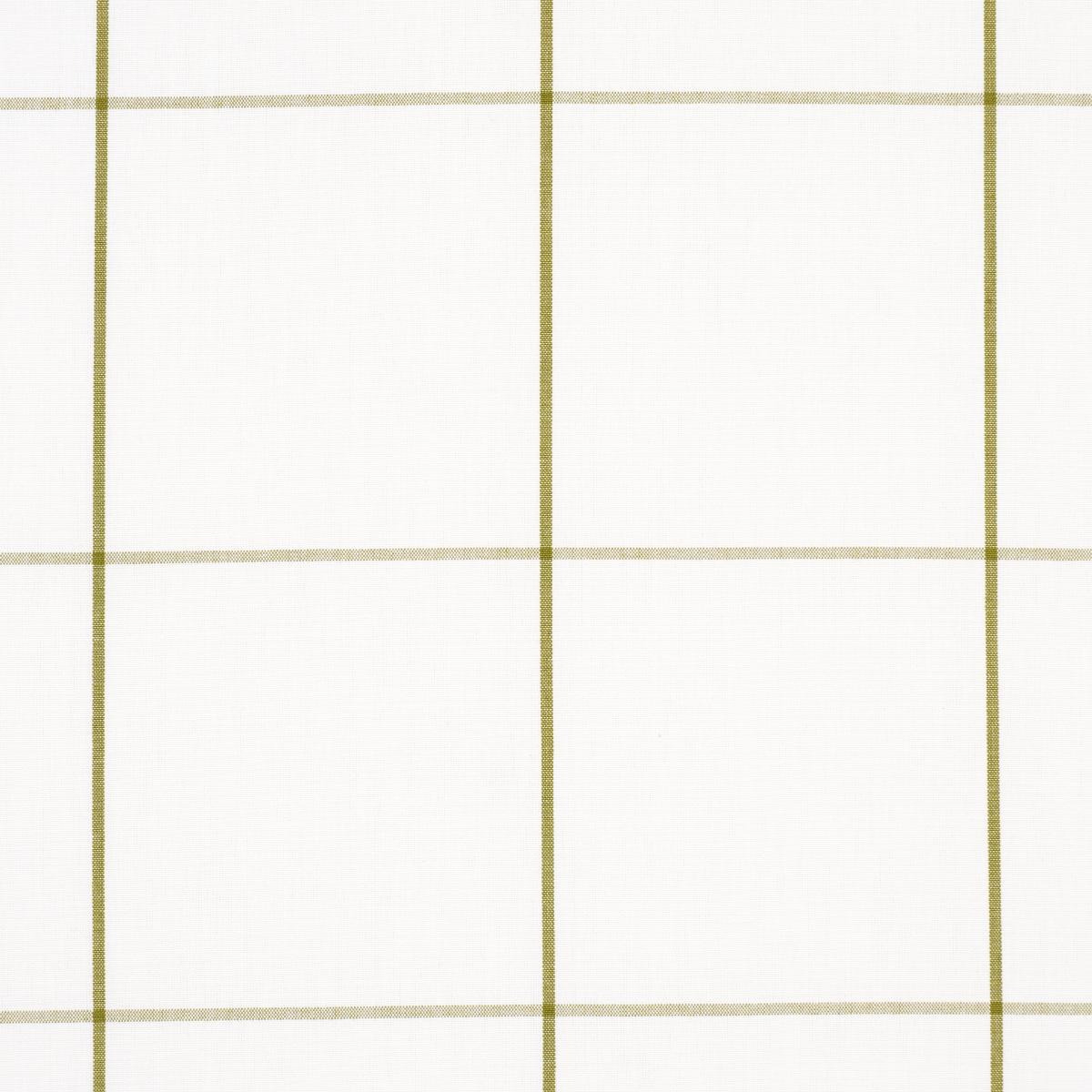 Schumacher Woodman Check Olive Fabric