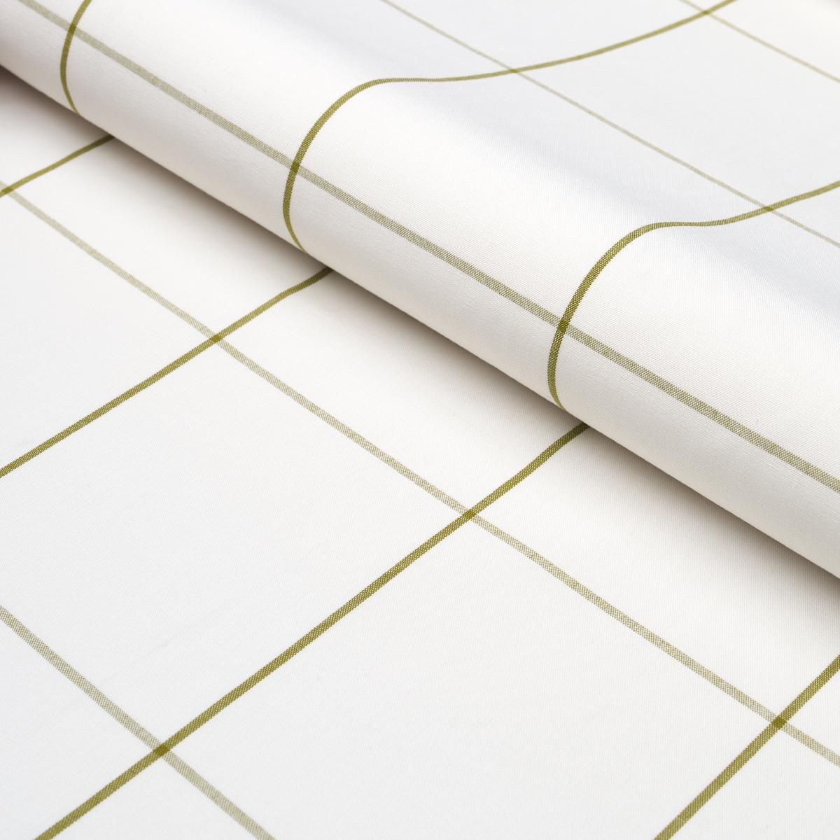 Schumacher Woodman Check Olive Fabric