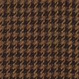 Schumacher Lotti Linen Houndstooth Brown Fabric