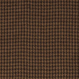 Schumacher Lotti Linen Houndstooth Brown Fabric