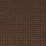 Schumacher Lotti Linen Houndstooth Brown Fabric