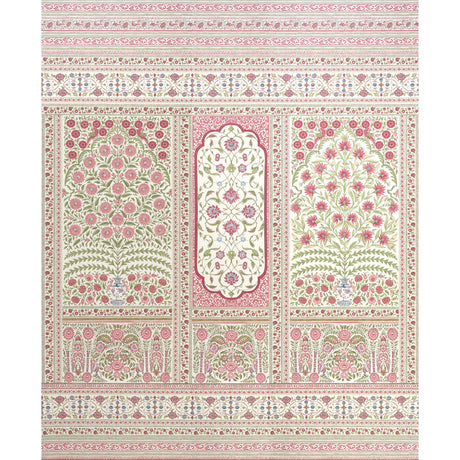 Schumacher Montecito Panel Set Red Wallpaper