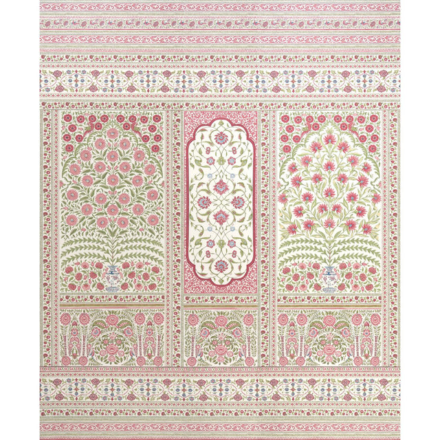 Schumacher Montecito Panel Set Red Wallpaper