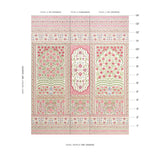 Schumacher Montecito Panel Set Red Wallpaper