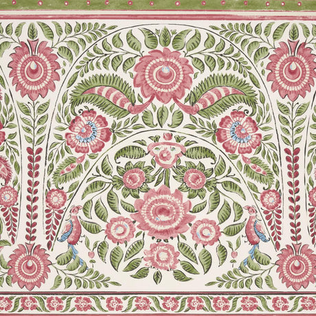 Schumacher Montecito Panel Set Red Wallpaper