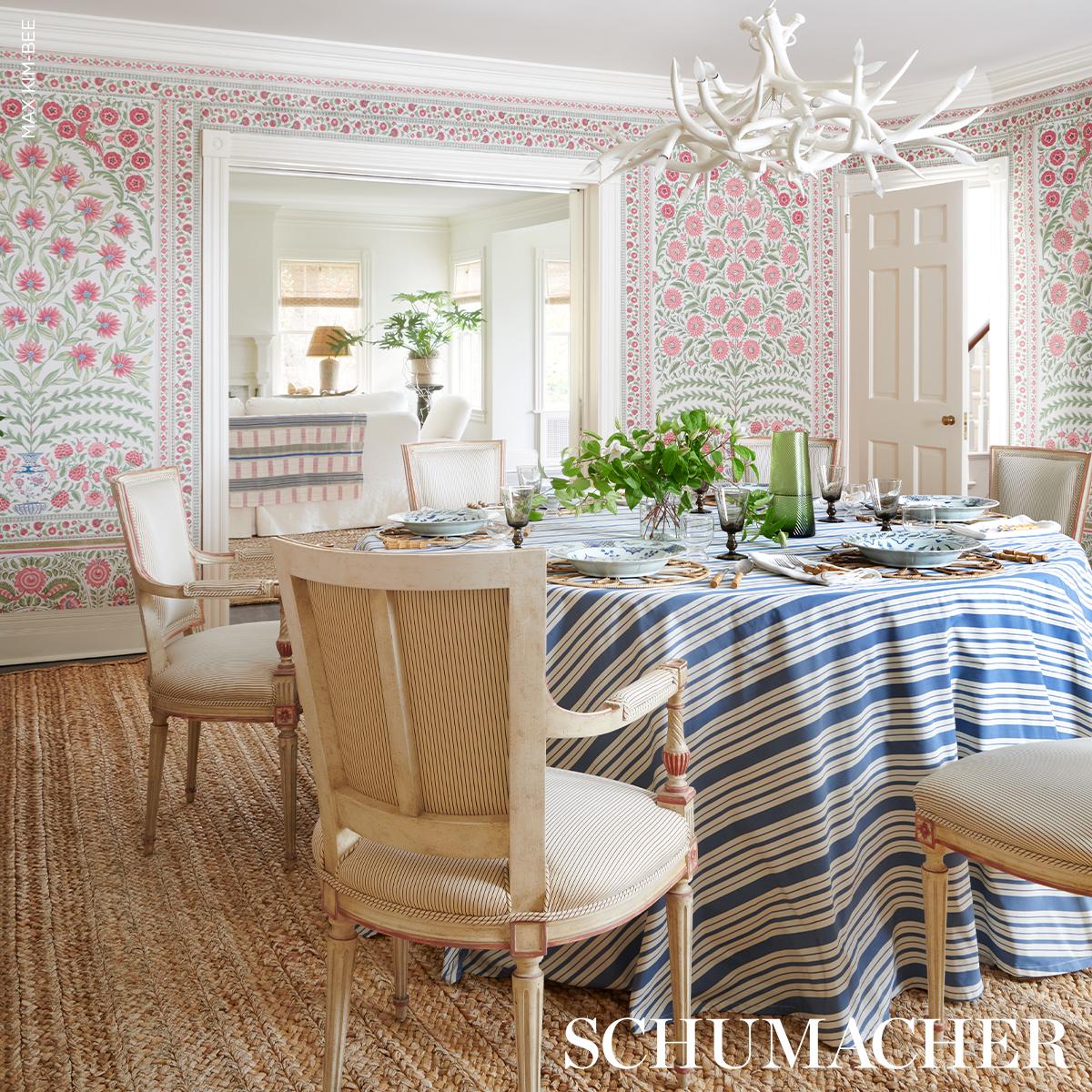 Schumacher Montecito Panel Set Red Wallpaper