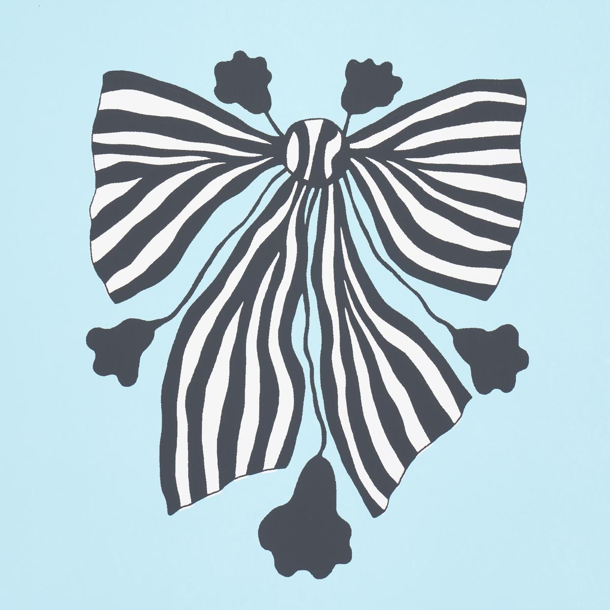 Schumacher Bow-Wow-Wow Aqua Wallpaper