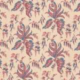 Schumacher Apolline Botanical Rouge & Bleu Wallpaper