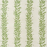 Schumacher Tendril Stripe Sisal Olive Wallpaper