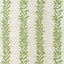 Schumacher Tendril Stripe Sisal Olive Wallpaper
