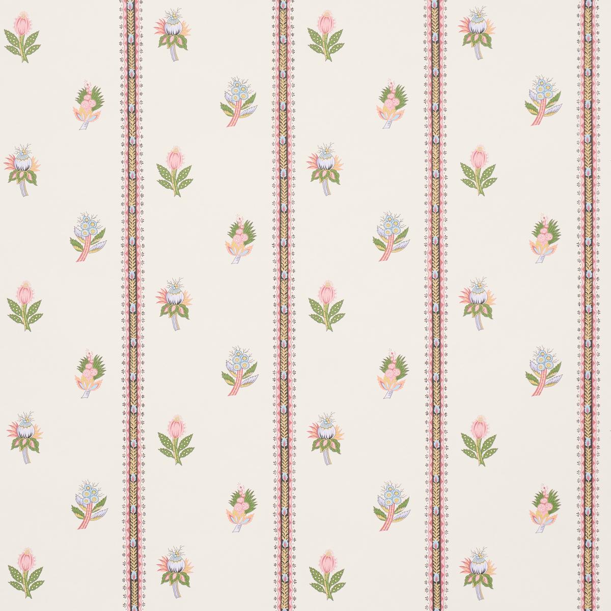 Schumacher Les Fleurs Exotiques Antique Rose Wallpaper