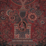 Schumacher Colmery Paisley Panel Rouge Fabric