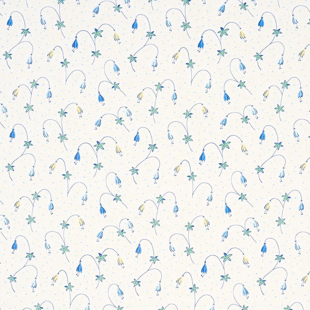 Schumacher Lolly Floral Blues Fabric