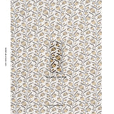 Schumacher Thistle Vine Black & Gold Fabric