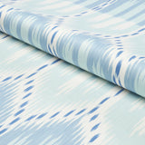 Schumacher Bukhara Ikat Sky And Aqua Fabric
