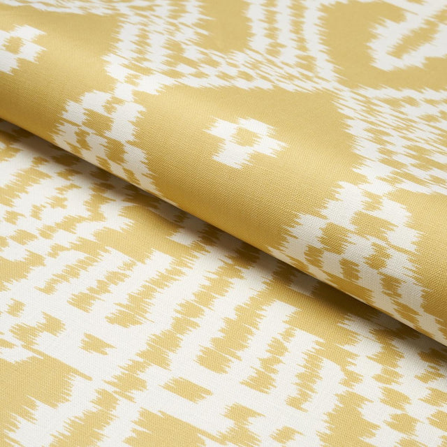 Schumacher Asaka Ikat Buttercup Fabric
