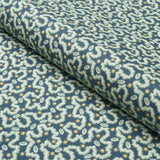 Schumacher Leonie Vermicelli Teal Fabric