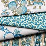 Schumacher Leonie Vermicelli Teal Fabric