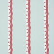 Schumacher Rousseau Stripe Rouge & Sky Wallpaper