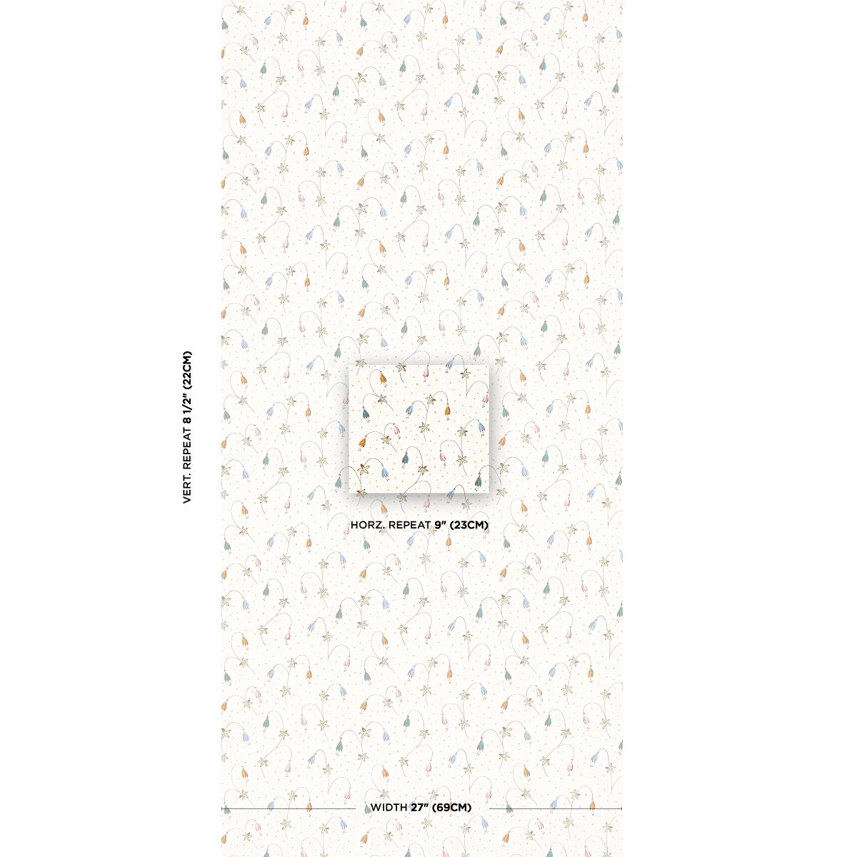 Schumacher Lolly Floral Confetti Wallpaper