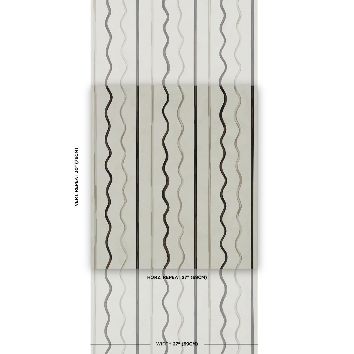 Schumacher Backdrop X Schumacher Affogato Ivory & Carbon Wallpaper